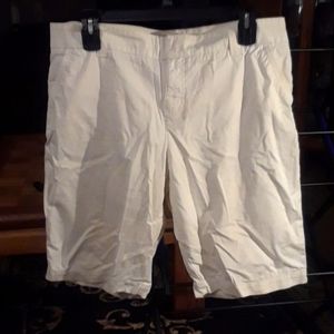 White Bermuda shorts